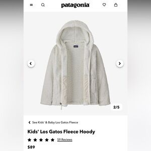 PATAGONIA Los Gatos hooded fleece kids size Large(12) I very good condition